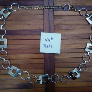 gold and silver belt